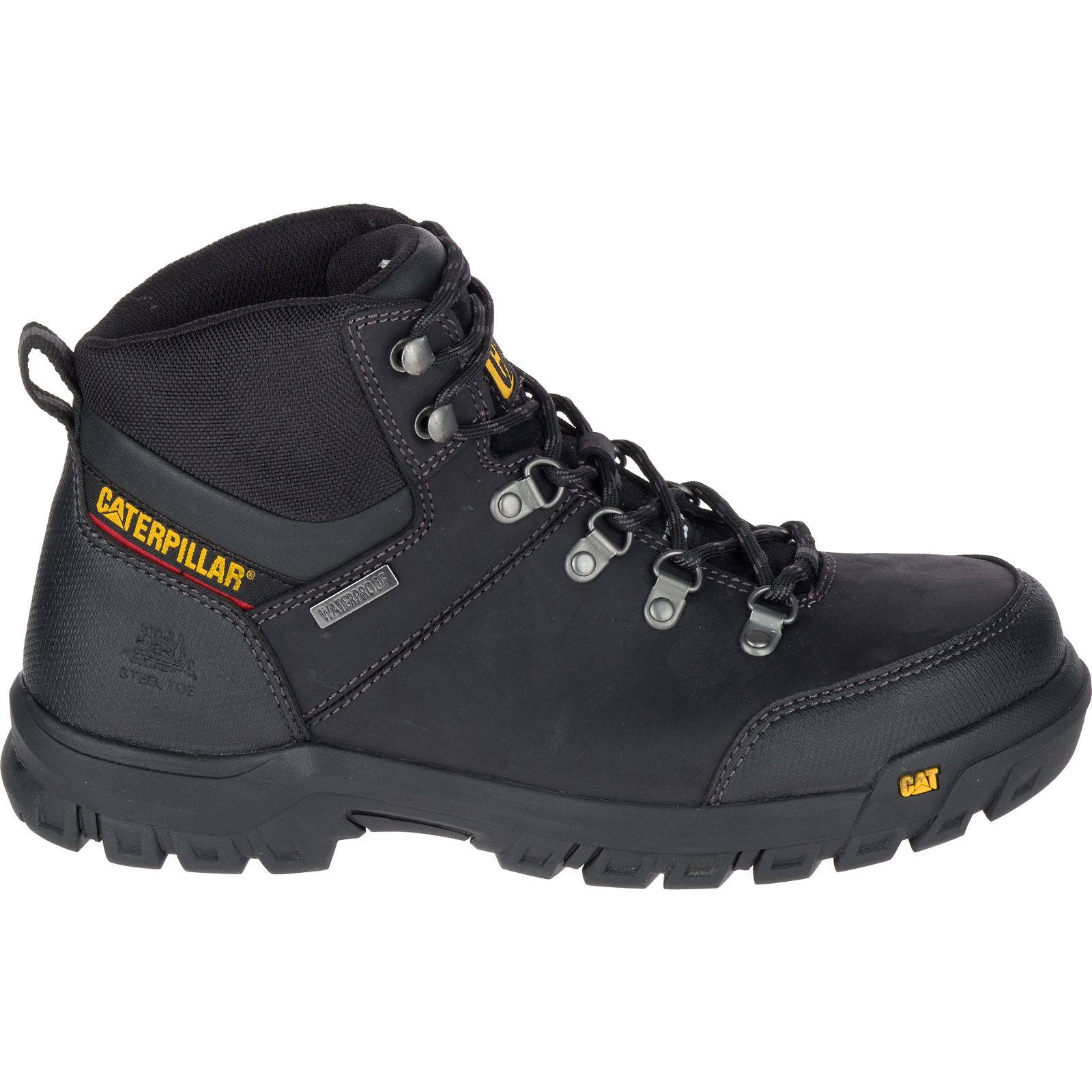 Men's Caterpillar Framework S3 Wr Hro Sra Steel Toe Work Boots Black Ireland JWEC93684